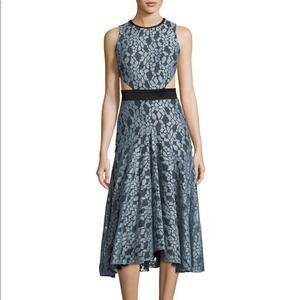 Alexis Maile Blue Lace Cutout Dress Sz small